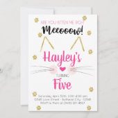 Keukenroze en gouden kinderen - uitnodiging van af (Voorkant)