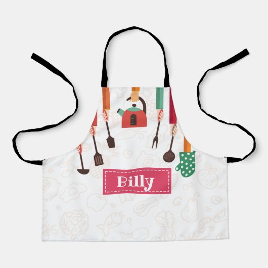 Keukenroze Schort (Voorkant)