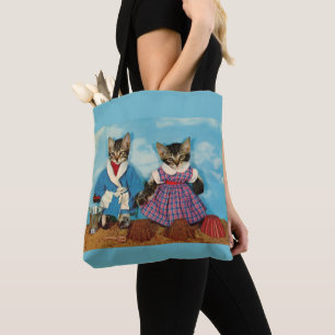 keukens die op het strand spelen tote bag