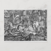 Keukenscène in het begin van de zeventiende eeuw briefkaart (Voorkant)