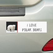 Keukenschilderij van polair Beer - Oorspronkelijke Bumpersticker (Op auto)
