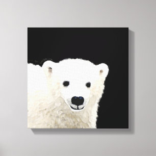 Keukenschilderij van polair Beer - Oorspronkelijke Canvas Afdruk