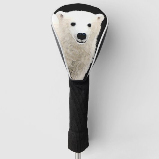 Keukenschilderij van polair Beer - Oorspronkelijke Golfheadcover (Voorkant)