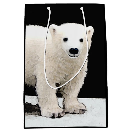 Keukenschilderij van polair Beer - Oorspronkelijke Medium Cadeauzakje (Voorkant)