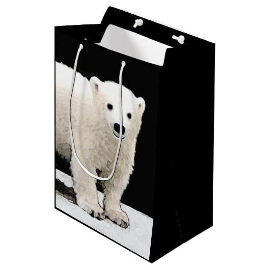 Keukenschilderij van polair Beer - Oorspronkelijke Medium Cadeauzakje (Voorkant Gekanteld)