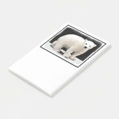 Keukenschilderij van polair Beer - Oorspronkelijke Post-it® Notes (Schuin)