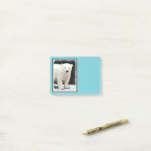 Keukenschilderij van polair Beer - Oorspronkelijke Post-it® Notes (Op bureau)