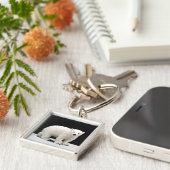 Keukenschilderij van polair Beer - Oorspronkelijke Sleutelhanger (Zijkant)