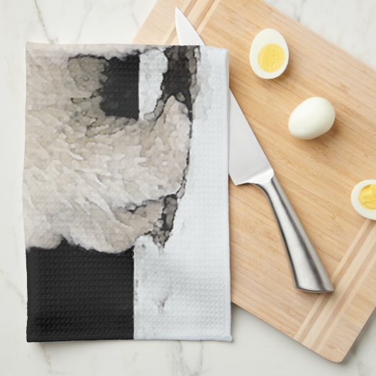 Keukenschilderij van polair Beer - Oorspronkelijke Theedoek (Quarter Fold)