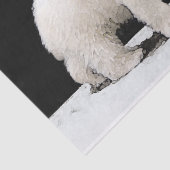 Keukenschilderij van polair Beer - Oorspronkelijke Tissuepapier (Detail)