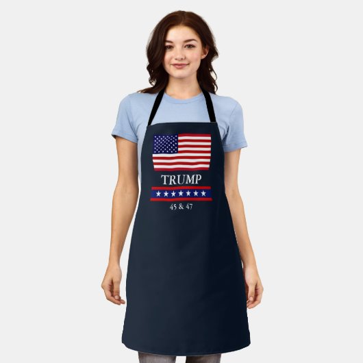 KEUKENSCHORT PRESIDENT DONALD TRUMP SCHORT (Gedragen)