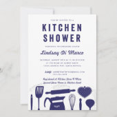 Keukenschotel | Vrijgezellenfeest Navy Blue Kaart (Voorkant)