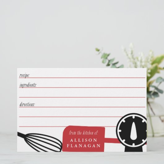 Keukenschrijfbenodigdheden Briefpapier (Staand voorkant)