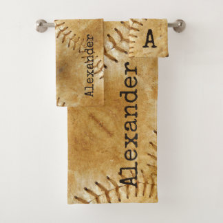 keukenset voor Cream Sports Baseball Bath Bad Handdoek