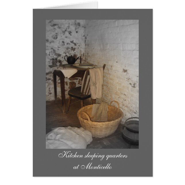 Keukenslaapkwartier in Monticello (Voorkant)