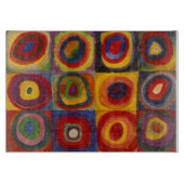 Keukensnijbord met Kandinsky's pleinen Snijplank (Voorkant)