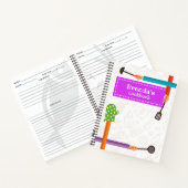 Keukenspullen Paarse Recept Spiral Notitieboek (Binnen)