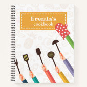 Keukenspullen Sinaasappel Recept Spiraal Notitiebo Notitieboek (Voorkant)