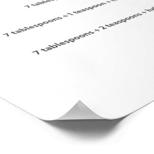 keukensuiker poster (Hoek)