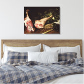 Keukentafel, nog leven canvas afdruk (Insitu (Slaapkamer))