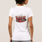 Keukentank voor atoomkleding voor dames in wit t-shirt (Achterkant)