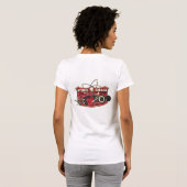 Keukentank voor atoomkleding voor dames in wit t-shirt (Achterkant volledig)