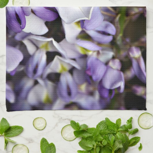  keukentheekdoek met bloembloem theedoek (Gevouwen)