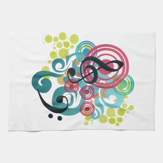 keukentheekdoek voor muziekzwenken theedoek (Horizontaal)