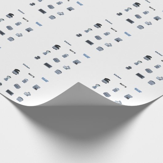 Keukentoestellen Cadeaupapier (Hoek)