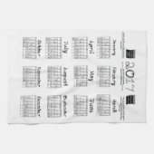 keukentowel stof thema 2017 agenda theedoek (Horizontaal)