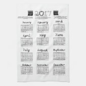 keukentowel stof thema 2017 agenda theedoek (Verticaal)