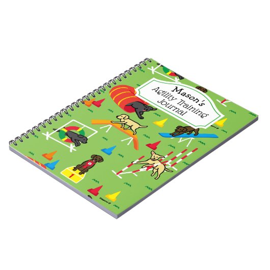 Keukentraining voor labrador Retriever Notitieboek (Linkerzijde)