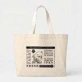 Keukentuin Jumbo-Tas Grote Tote Bag (Voorkant)