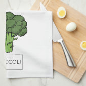 Keukentuingroenten BROCCOLI-illustratie Theedoek (Quarter Fold)