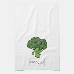 Keukentuingroenten BROCCOLI-illustratie Theedoek