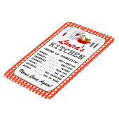 Keukenuren (speciaal aangepast) magneet (Linkerzijde)