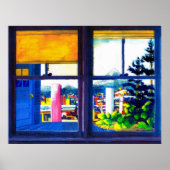 Keukenvenster - Poster (Voorkant)
