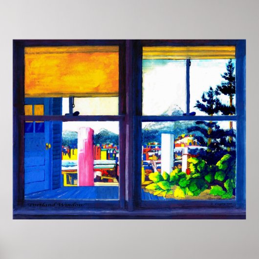 Keukenvenster - Poster (Voorkant)