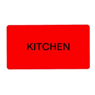 Keukenverpakking en -verplaatsing etiket