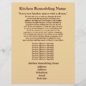 Keukenverwijderaar4 Bedrijfsbrochure Flyer (Achterkant)