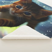 Keukenvliegen in de ruimte sherpa deken (3/4)