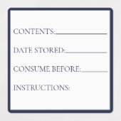 Keukenvoedselopslagvriendelijk/vrieslabels Labels (Design 2)