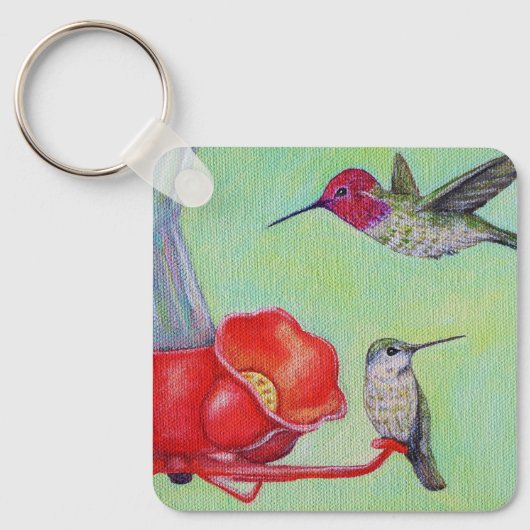 Keukenvogels in de Sleutelhanger voor het vervaard (Voorkant)