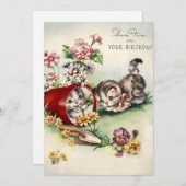  keukenvon op je verjaardag feestdagenkaart (Voorkant / Achterkant)