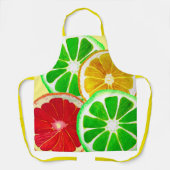 Keukenvruchtenmoten kleurrijke voedselkunst schort (Voorkant)