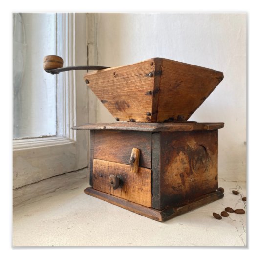  keukenwanddruk voor koffiebrander foto afdruk (Voorkant)