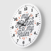 Keukenwandklok Grote Klok (Hoek)