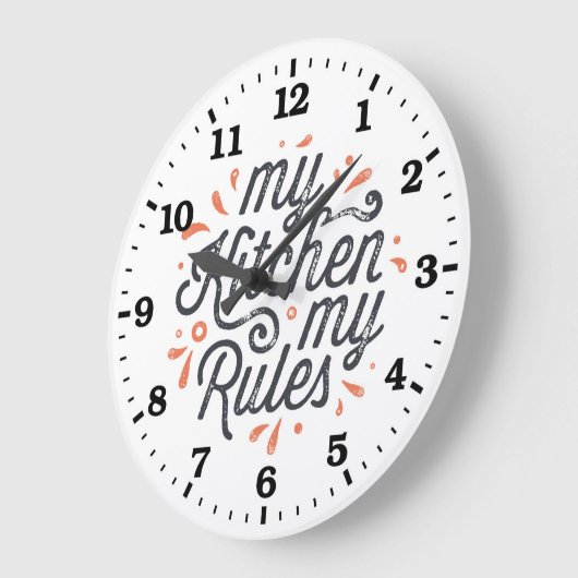 Keukenwandklok Grote Klok (Hoek)