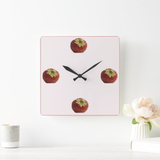 Keukenwandklok Vierkante Klok (Huis)