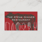keukenwaren | biefstuk visitekaartje (Voorkant)